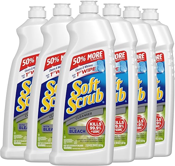 Amazon.com: Soft Scrub Antibacterial Cleaner with Bleach Surface ...