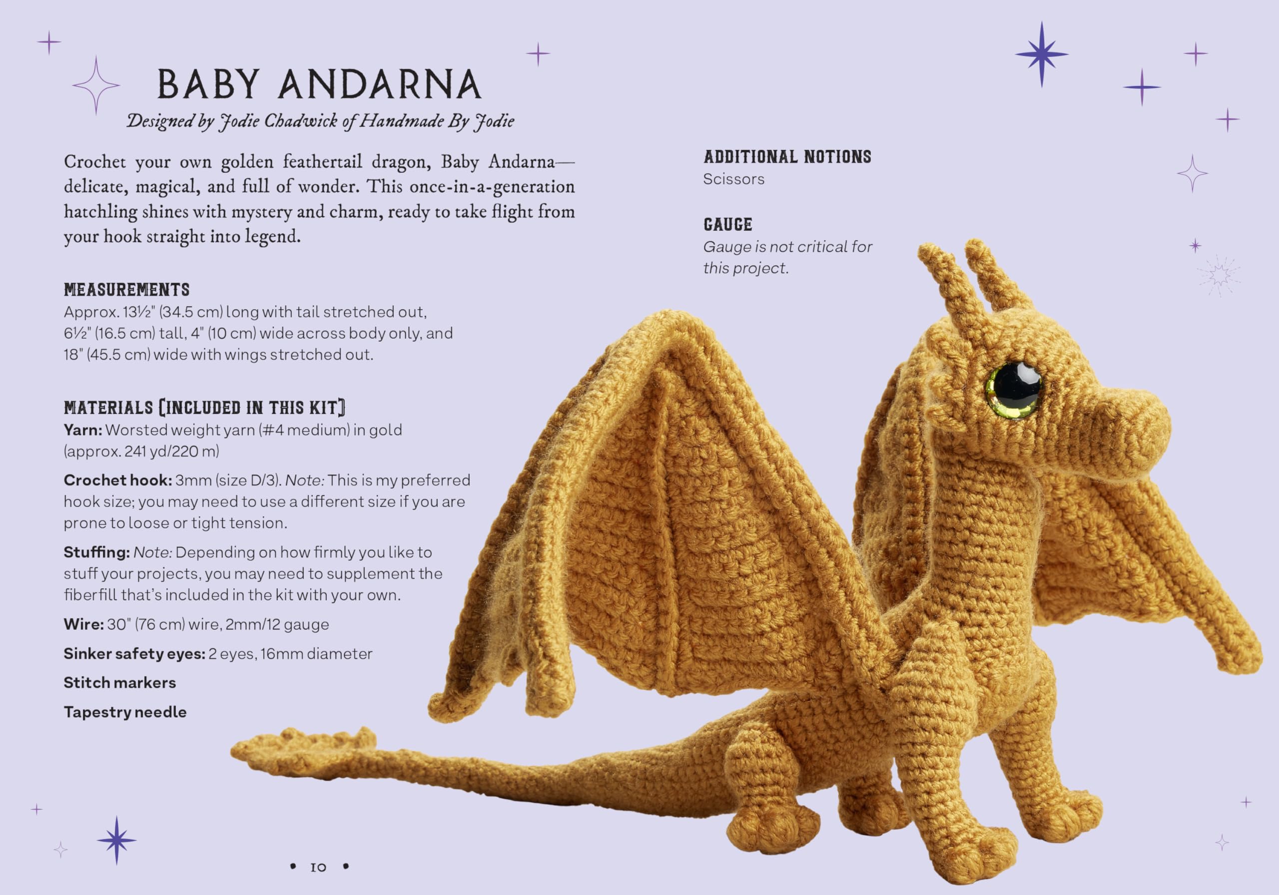 Official Fourth Wing Crochet: Flight of Dragons: Crochet Your Own Baby Andarna Plus a Bonus Pattern for Tairn - Based on the Award-Winning Empyrean Series