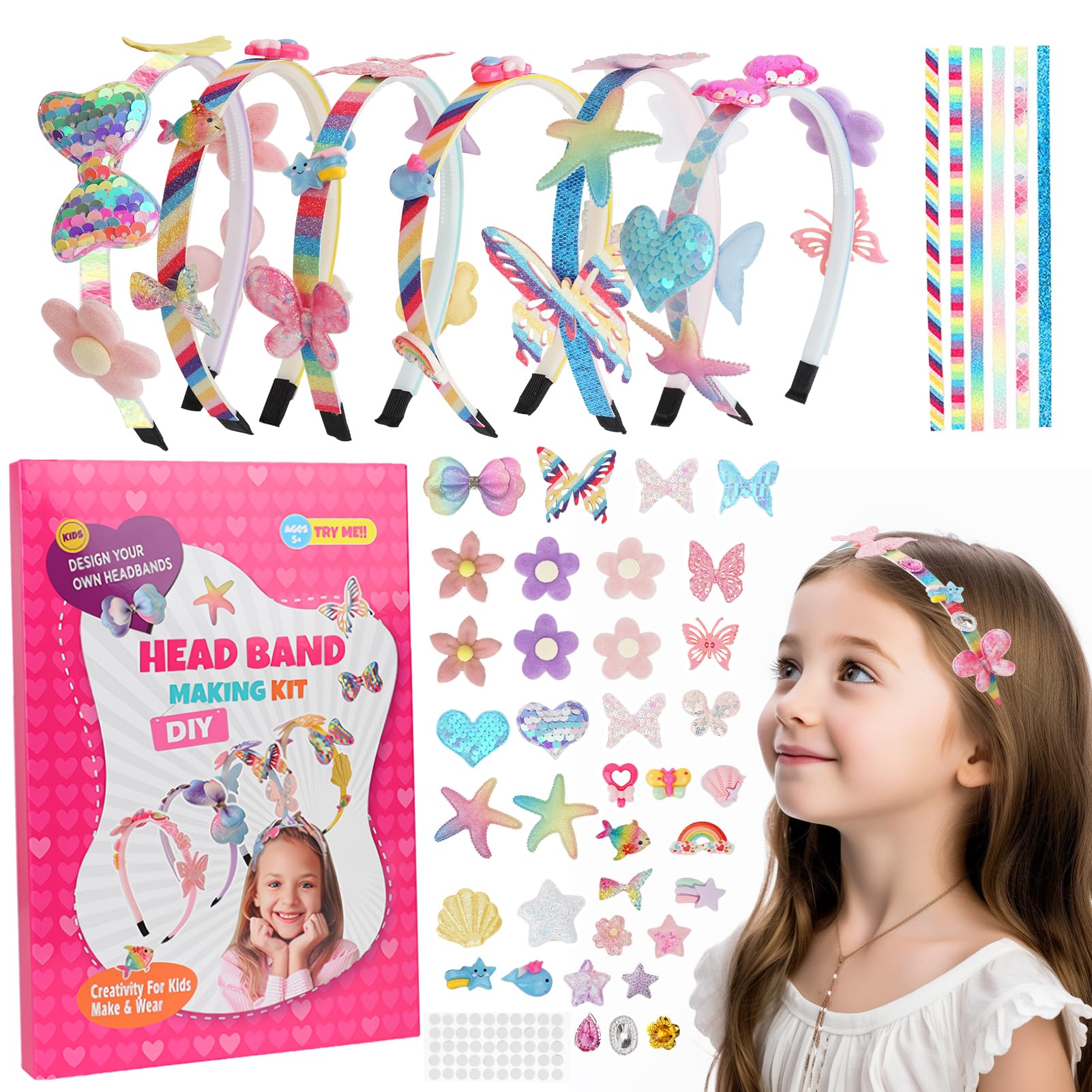 4 cerchietti per capelli a forma di, per Pasqua, per capelli con animali, per travestimenti e cosplay, colore casuale