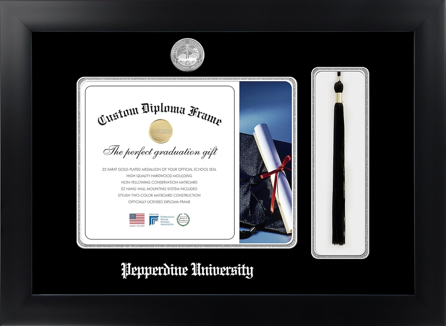 Infinity Diploma Frame, Black