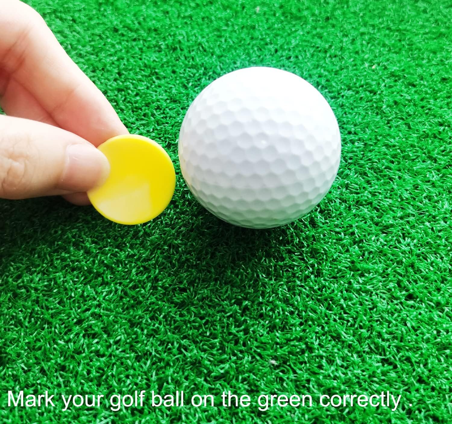 Review Adhere Golf Ball Marker 100pcs Plastic Position Ball Marker