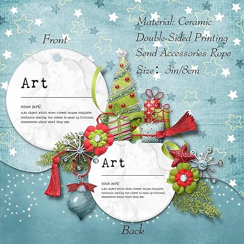 Miniatura 100 de Adornos de Navidad – Y'all Definition Ornament – Noun Definition Christmas Ornament – Y'all Christmas Ceramic Christmas Tree Keepsake Dictionary