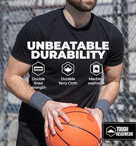 Miniatura 5 de Bandas deportivas para el sudor, bandas para el brazo para muñecas, absorción de sudor para hombres y mujeres