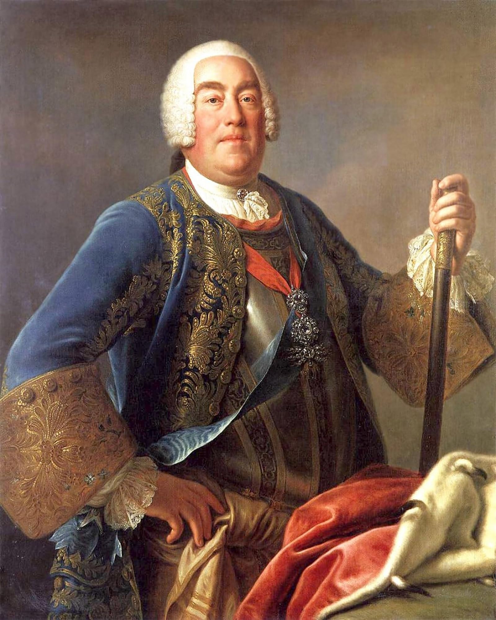 ARTXLXXBN Famous Prints Artwork Pictures Poster Painting Art King Augustus Iii of Poland by Pietro Antonio Rotari Artwork Landscape Pictures for Home Decor 60x90cm