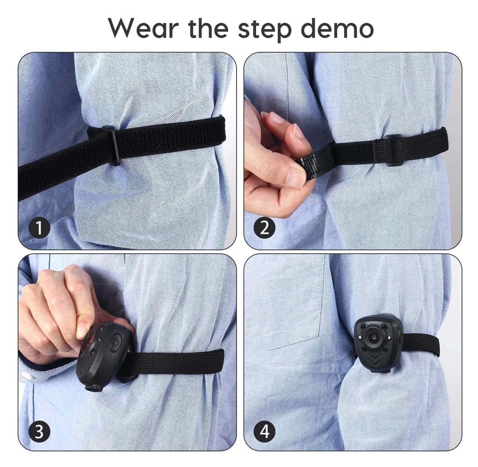 Mini caméra corporelle vidéo Nounou, Petite caméra de sécurité activée par Le Mouvement for la Maison et Le Bureau, Portable en Plein air