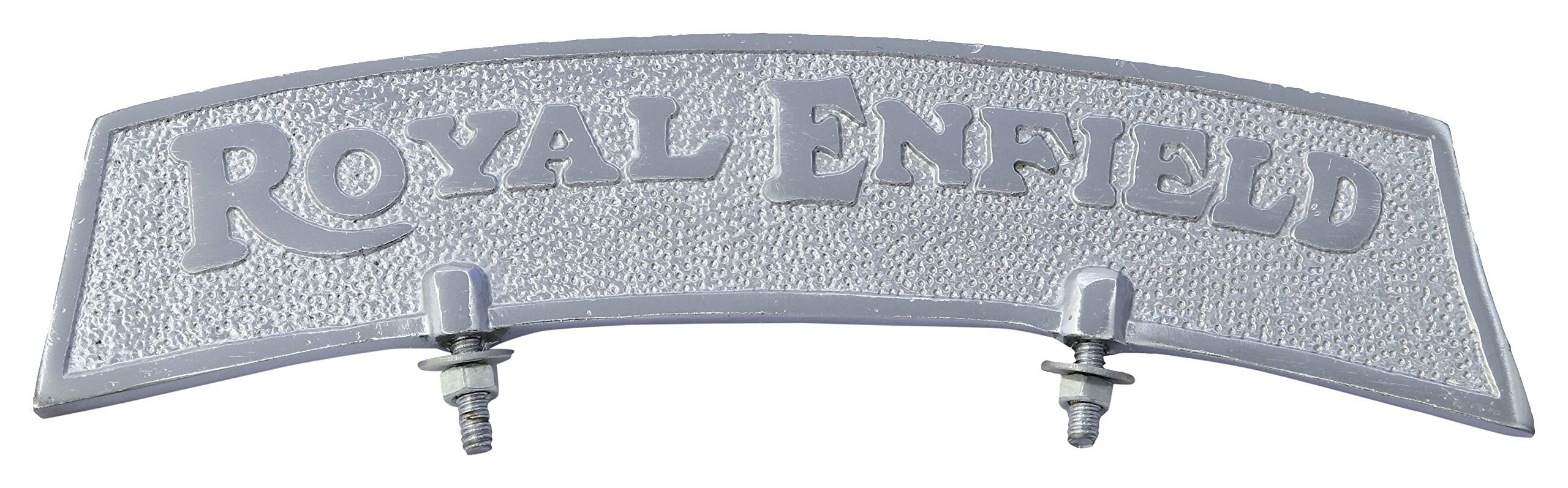 WHEETOYKART Bike Enfield Mudguard Name Plate Re Cp Silver Front Styling Heavy Duty Emblem for Bike Enfield