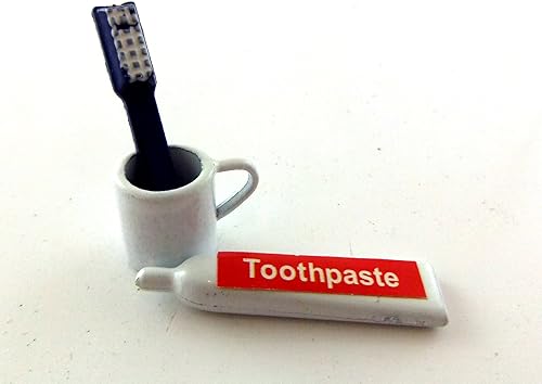 Miniatura 2 de Juego de cepillos de dientes en miniatura para casa de muñecas