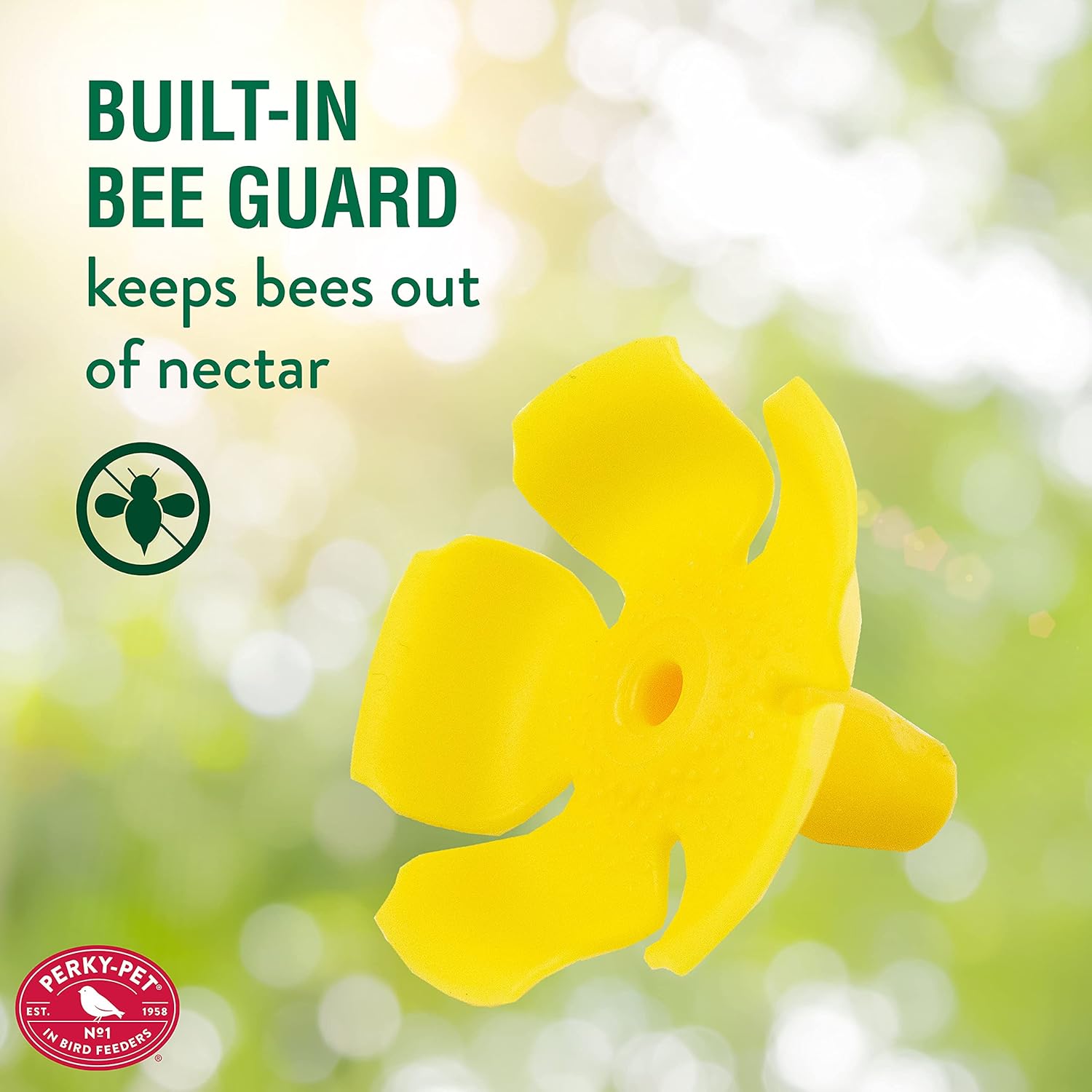 Perky-Pet 91YF Replacement Yellow Hollyhock Flower Ports & Perches-6Pk : Everything Else