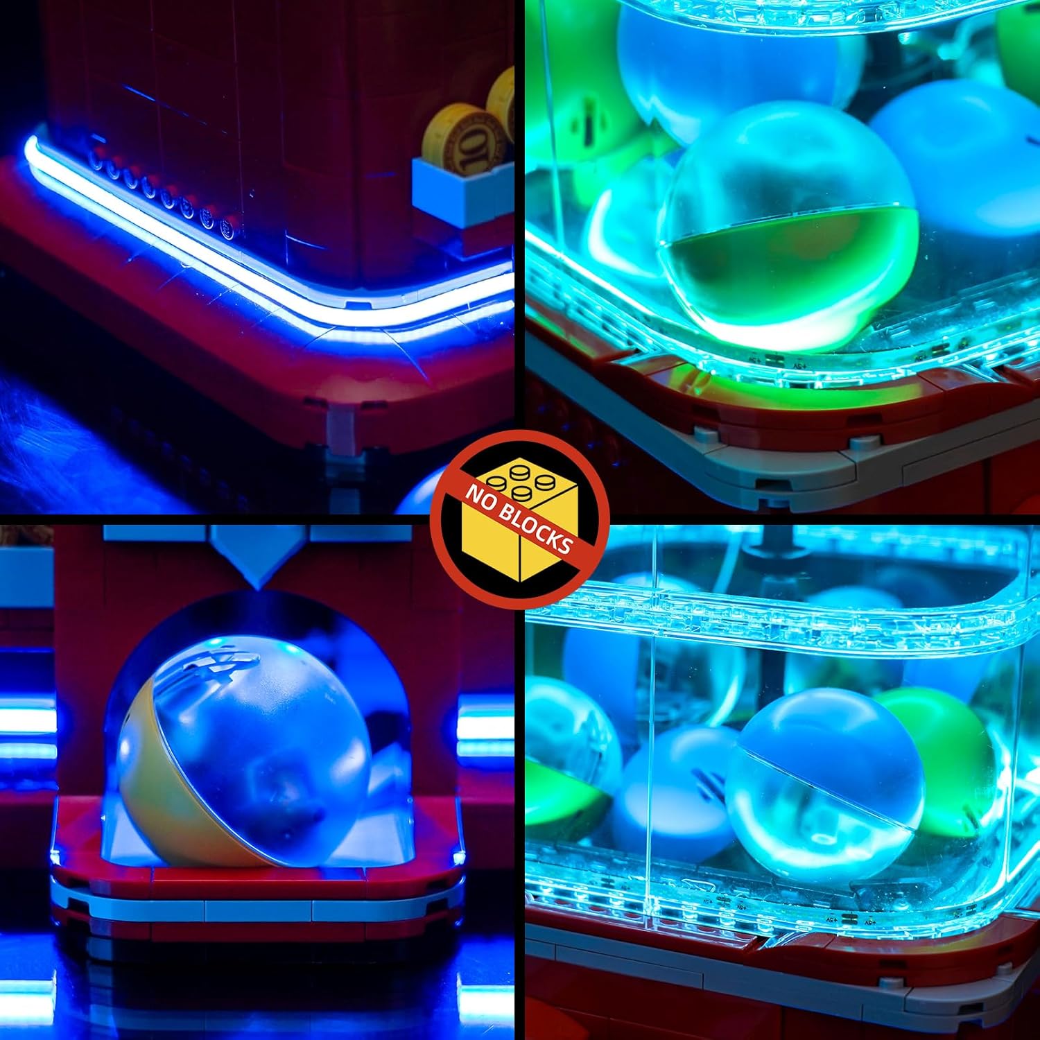 BrickBling Light Kit Compatible with Lego Minifigure Vending Machine 21358-Classic Version (Excluding Bricks)