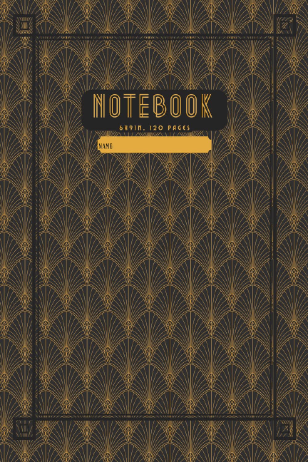 Art Deco Great Gatsby Notebook: 1920s Theme Journal, Vintage Retro Art Style, Gift for Classic Literature Lovers II