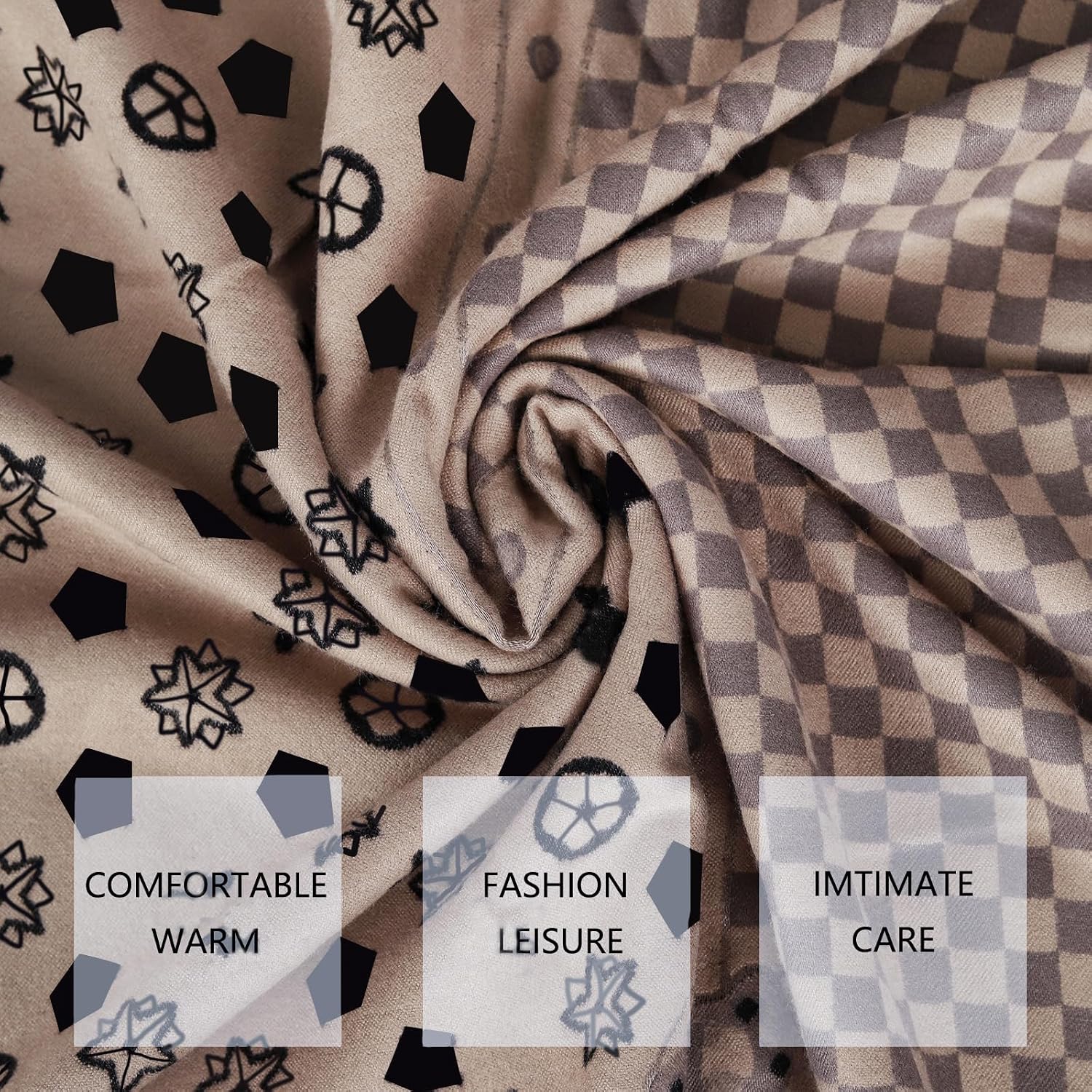 EXTREE Scarfs for Women Pashmina Silky Shawl Wrap for Evening Dressing Blanket Open Front Poncho Cape