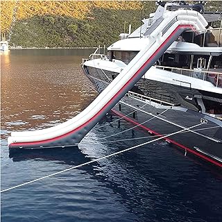 FKKFUCI Custom Outdoor Outer Floating Inflatable Yacht Water Slides Cruise Ship Water Sports Slides for Boat/Yacht Pontoon Slides