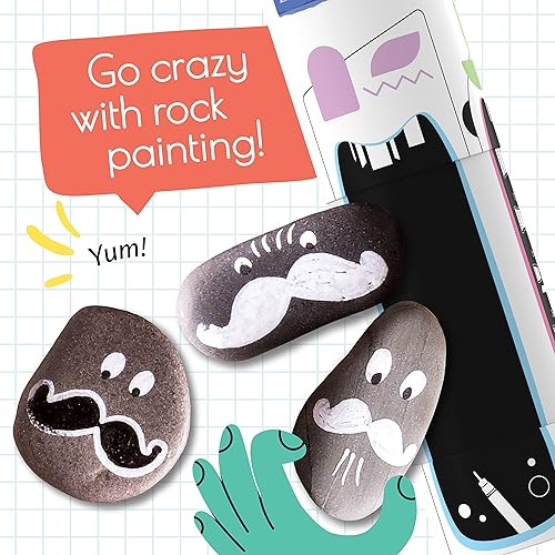 Miniatura 5 de Paquete de 5 bolígrafos de pintura acrílica blancos + 5 dorados metálicos