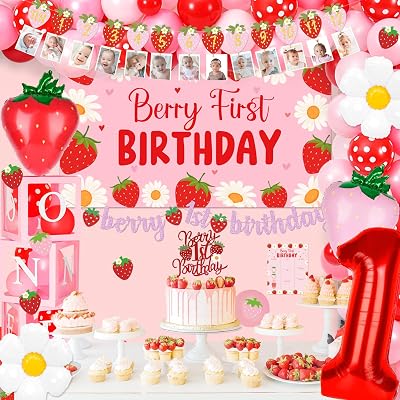 High-quality Berry First themed decoration sets for party decorations and supplies