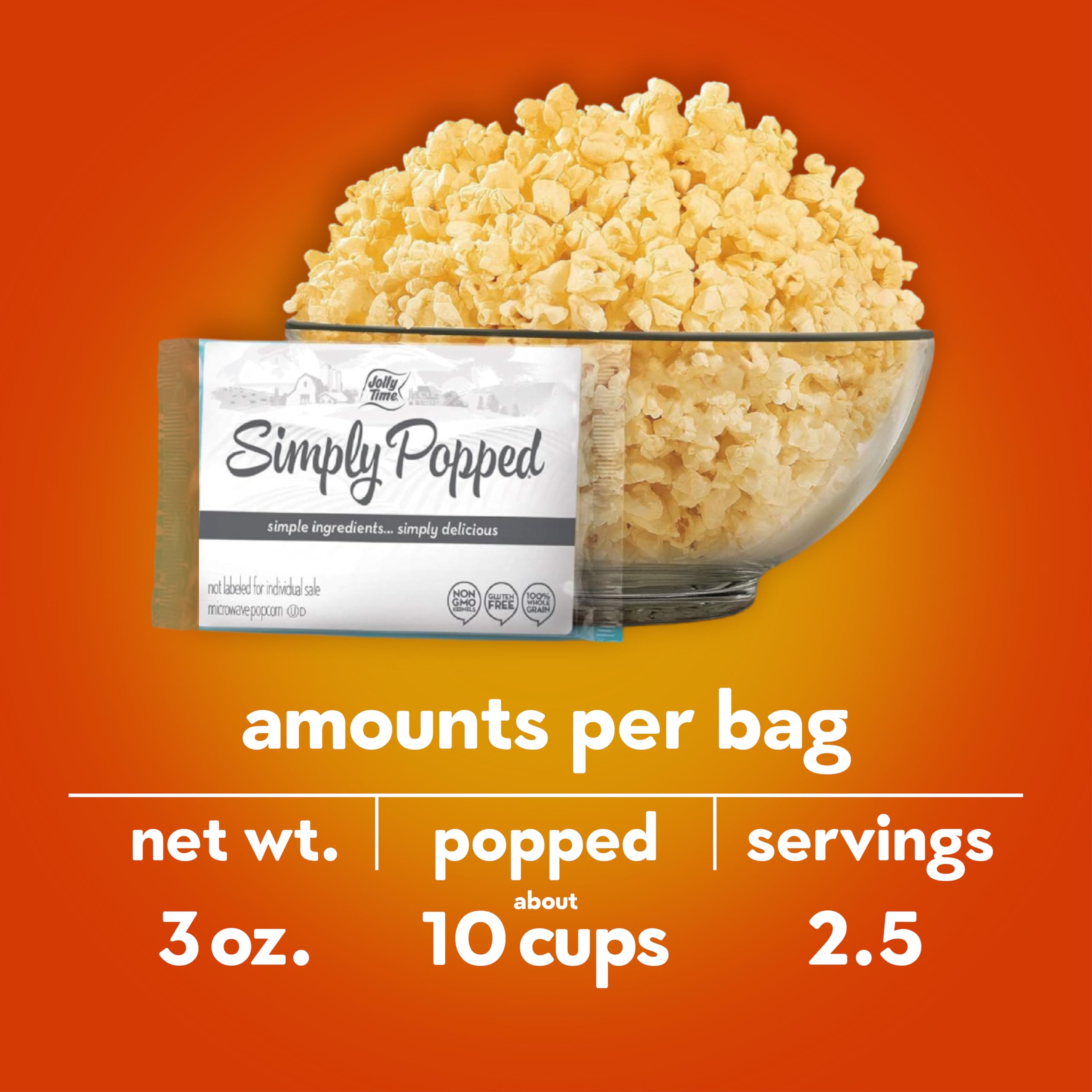 Amazon.com: Jolly Time Simply Popped - Lightly Salted Microwave