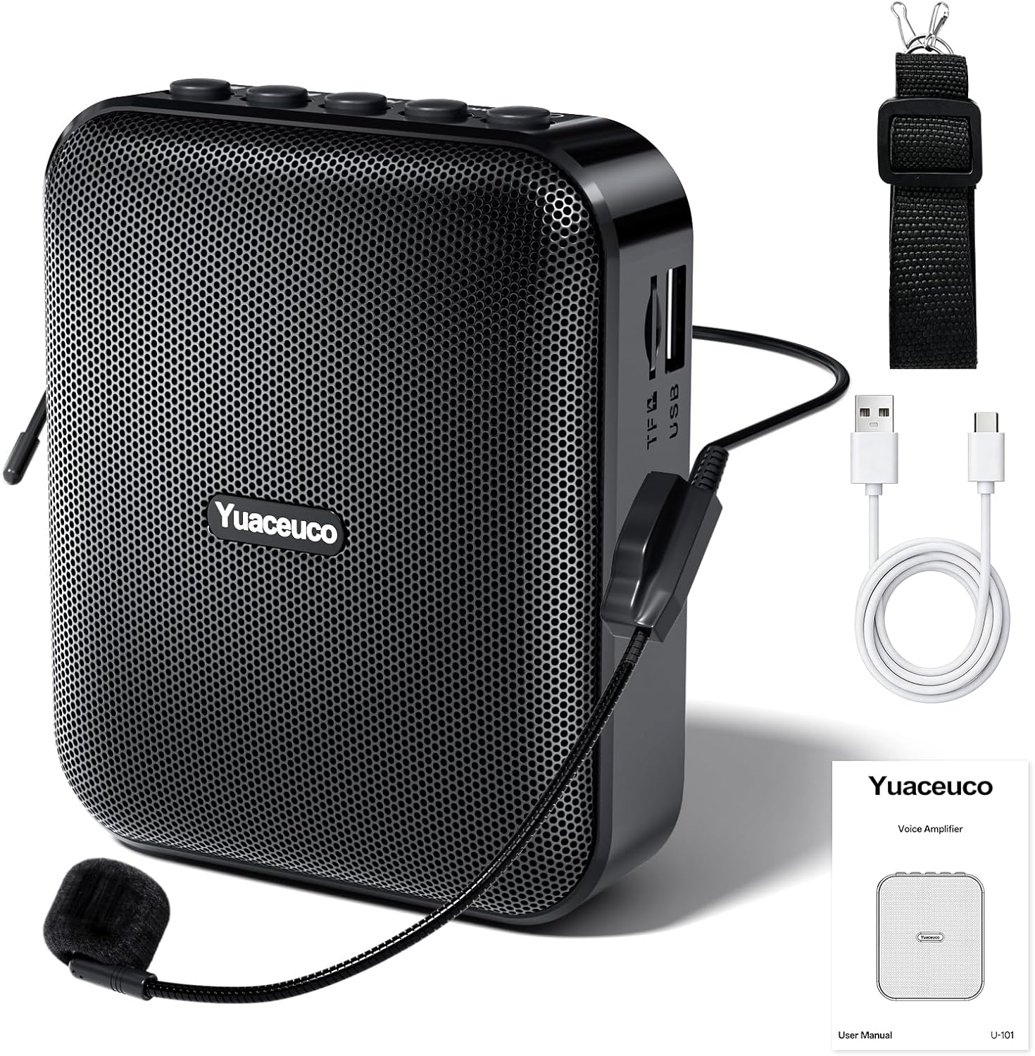 Portable Voice Amplifier with Wired Mic for Teachers Classroom