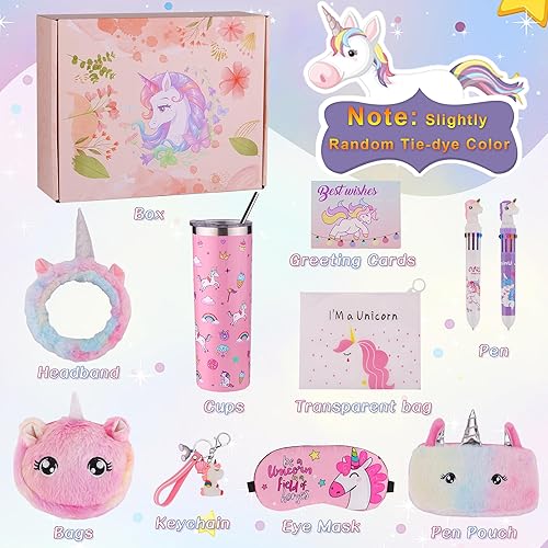 Miniatura 2 de Haclury Juego de regalos de unicornio de Navidad para niñas de 6 a 8 años, caja de regalo de cumpleaños para niñas adolescentes de 3, 4, 5, 6, 7, 8,