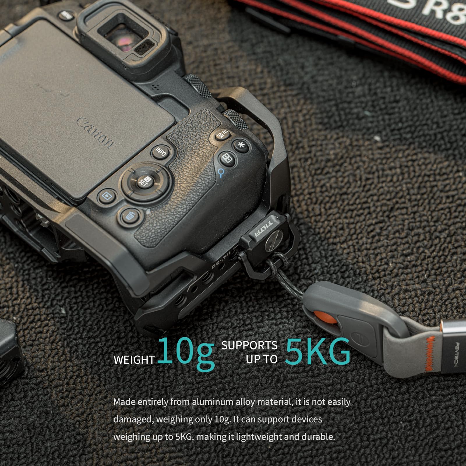 Tilta 1/4″-20 Camera Strap Attachment with Secure Connection and Universal Design - Black TA-CSA-B, 5 x 3.5 x 3 inches - Image 4