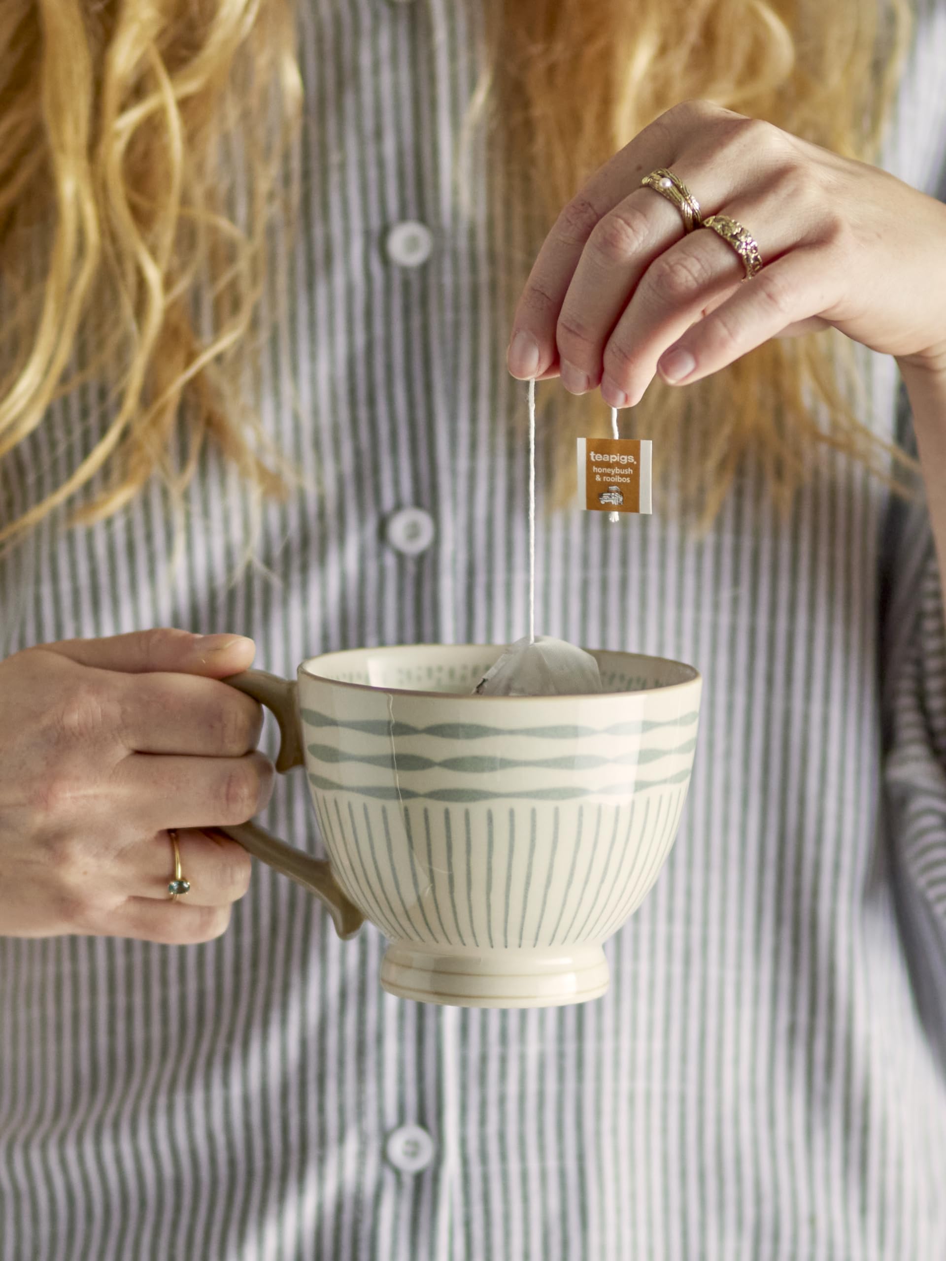 Bloomingville Tasse En Céramique Maple Marron Et Blanc 420 Ml