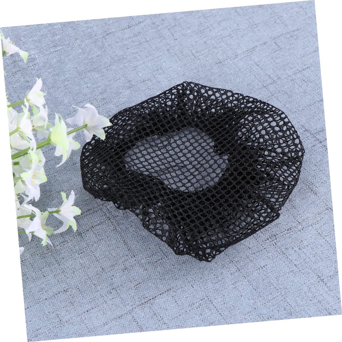 minkissy 60pezzi Rete Per Alta Elasticità Snood Raso Per Performance Di Danza Accessorio Elegante Per Ballo Senza Pizzo Nero