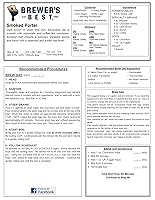 Vista 4 de Brewer's Best - 1033 - Kit de ingredientes de cerveza casera (5 galones), (Porter ahumado) Marrón