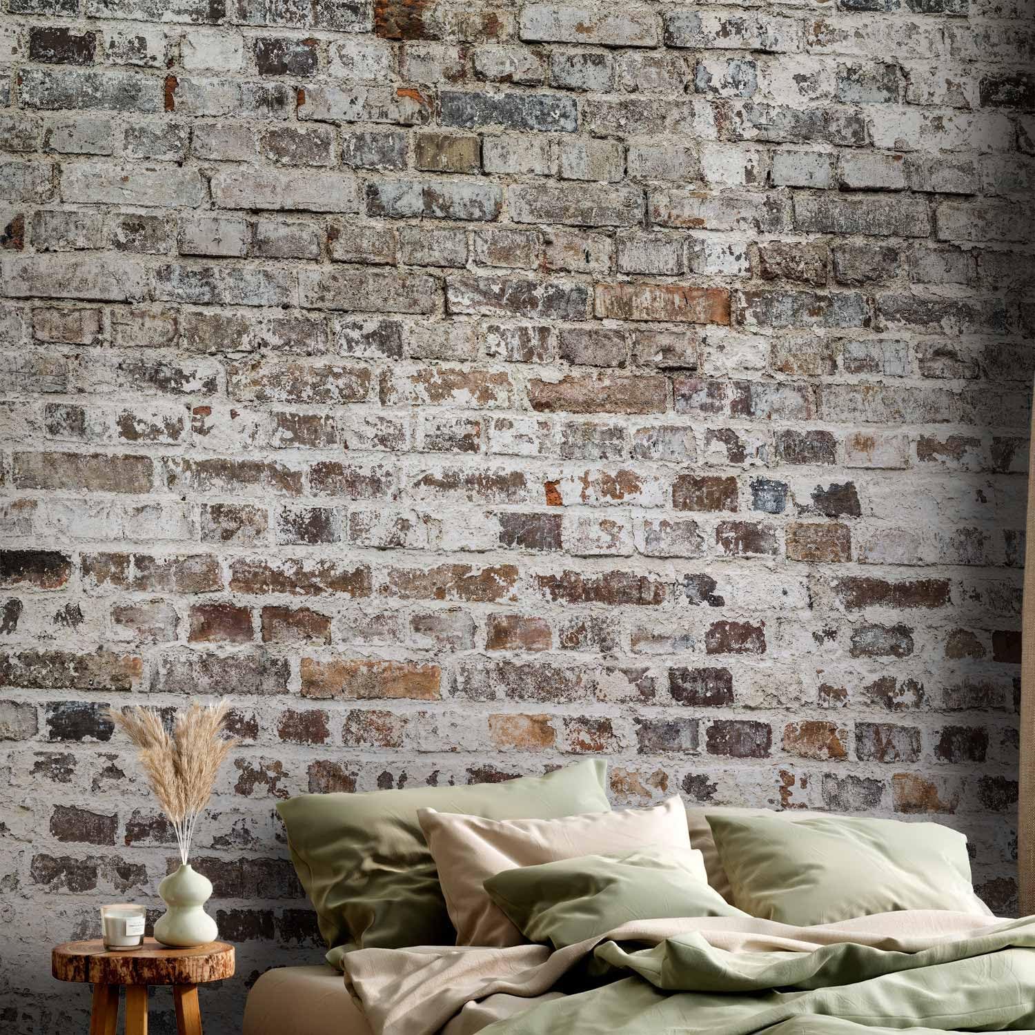 artgeist Wall Mural Faux Bricks 154x110 in - Peel and Stick Self-Adhesive Wallpaper Removable Large Sticker Foil Wall Decor Print Picture Image Design f-A-0411-a-b