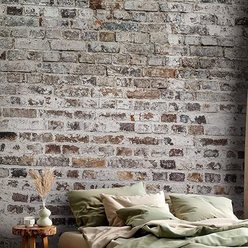 Miniatura 5 de artgeist Mural de pared Ladrillos de imitación de 157 x 110 pulgadas, papel tapiz no tejido XXL, decoración de pared de vellón, impresión