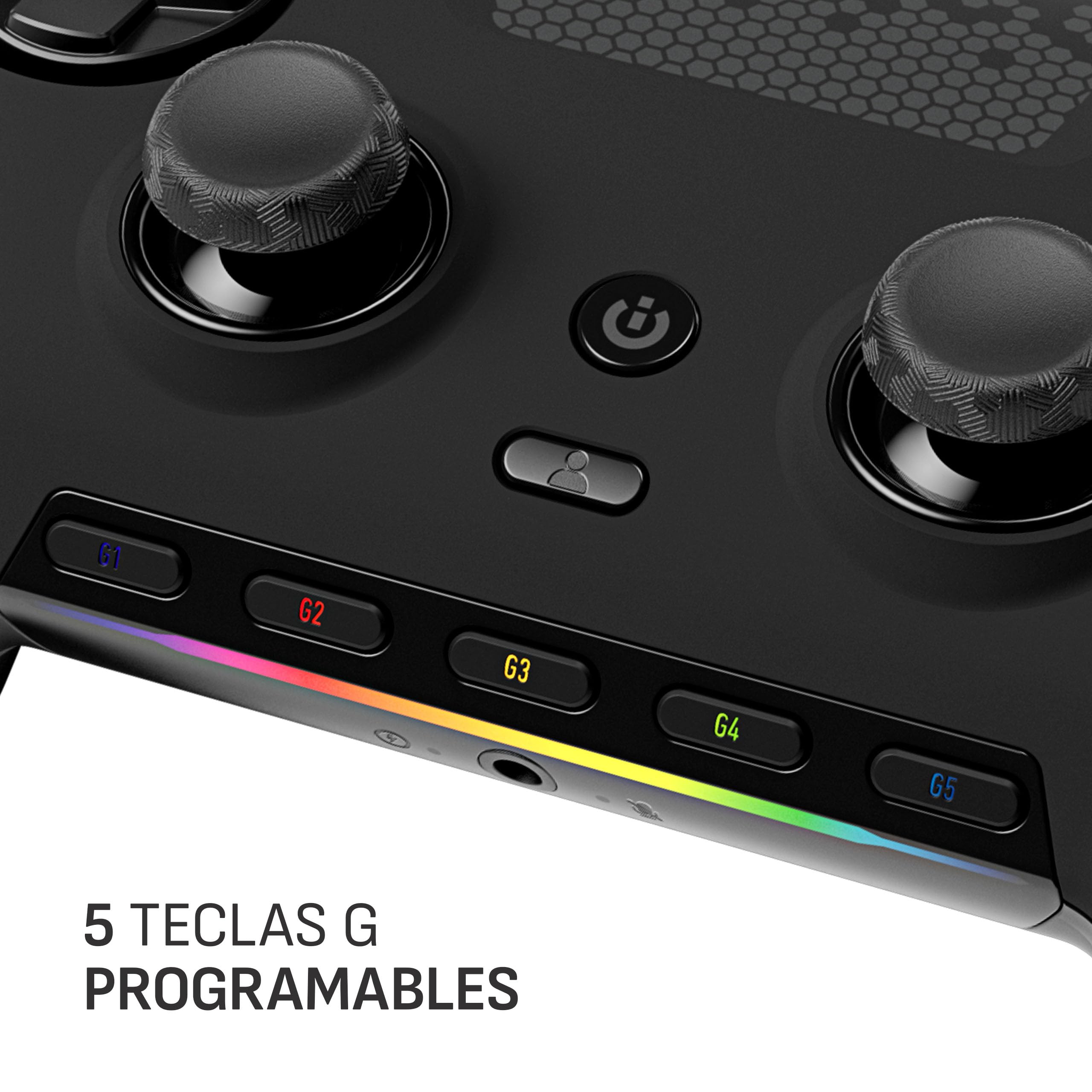 Scuf ENVISION Controlador para Juegos con Cable de Sólo PC - Cinco Teclas G Extraíbles - Palancas Traseras Extraíbles - Compatible con iCUE - Negro