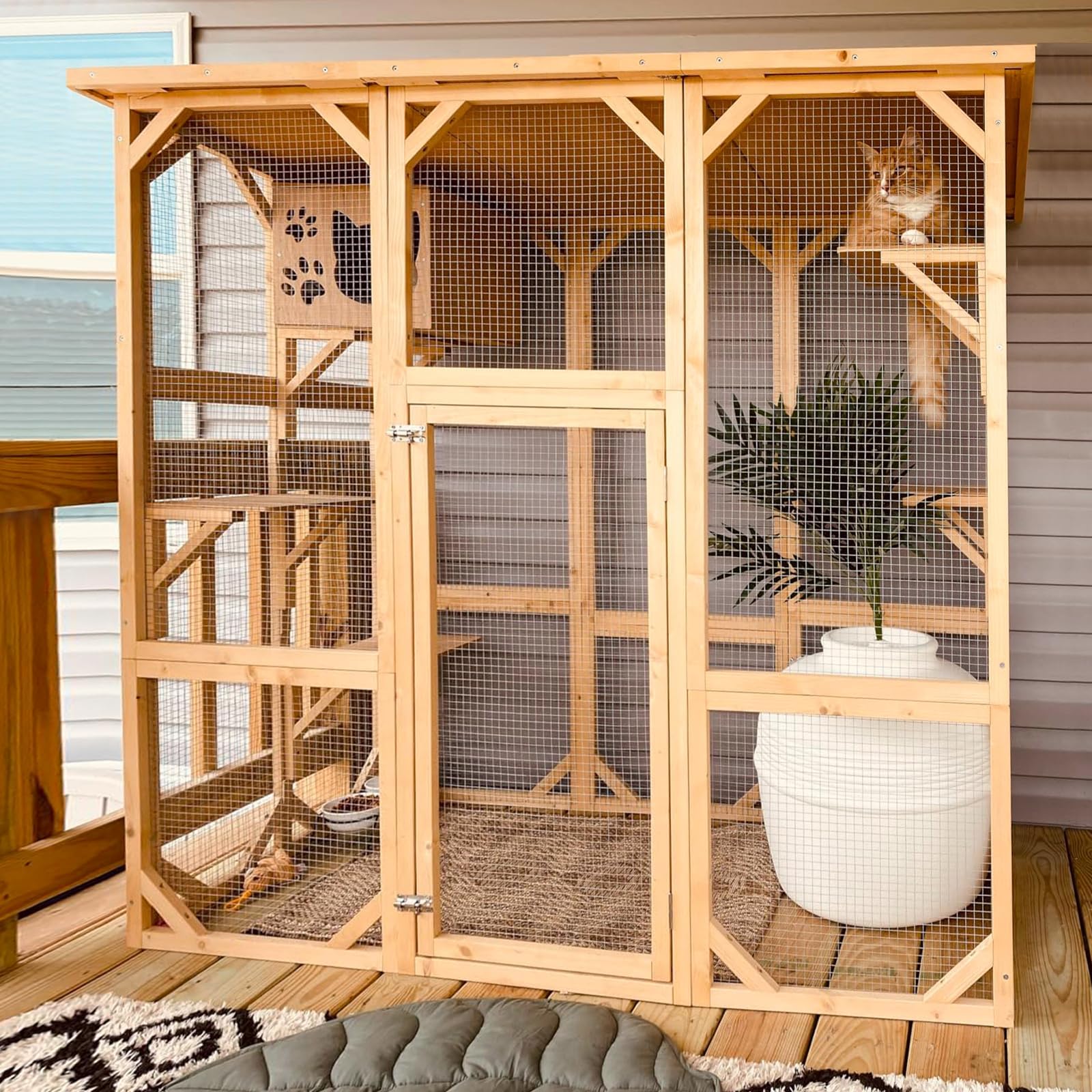 CATLAND Outdoor Catio Enclosures for Cats Large Cat