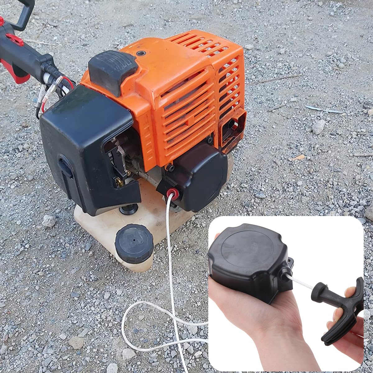 ZAMDOE 40-5 Arranque de Retroceso Arranque de tirón Desbrozadora 67 x 67 mm para desbrozadora Cortadora de césped Scooter para Motovox MVS10 Scooter de Gasolina 49cc 47cc 43cc Motores Pieza