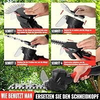 Conentool 12V Akkumulátoros Sövényvágó 2in1 Elektromos Kerti Olló Akkuval és Töltővel 7