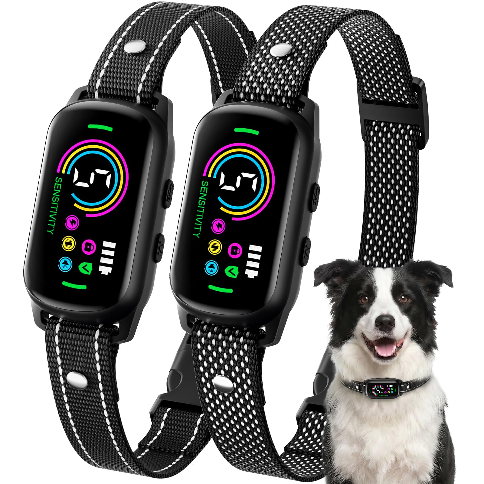 UJYOIIY Bark Collar 2 Pack