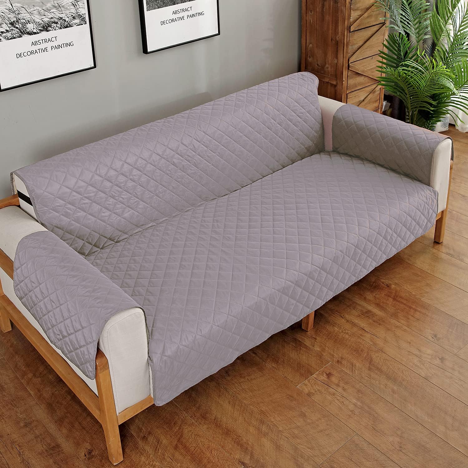 Couch Slipcover L Shape Sofa Cover Sectional Couch Chaise Lounge Cover Reversible Sofa Cover Furniture Protector Cover for Home Décor : Home & Kitchen
