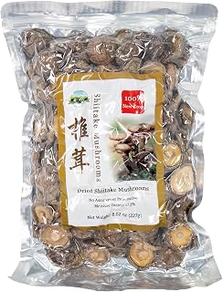 Orsky Dried Shiitake Mushrooms 8oz - Quick Rehydrate in 30 Min, No Sulfur Fumigation, Vacuum Sealed, Tender Flavorful Slices for Soups & Stir-Fries