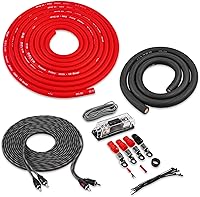 Vista 20 de Belva True 4 Gauge AWG Premium CCA Amplificador Kit De Cableado Sin Cable RCA - BPK4 ROJO