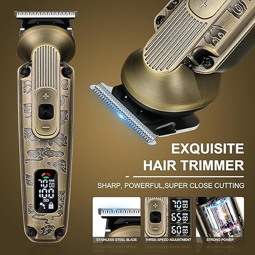 Miniatura 3 de Afeitadoras de lámina para hombres, recortadora de barba, maquinilla de afeitar eléctrica para hombres, kit de afeitado de cabello para cabeza