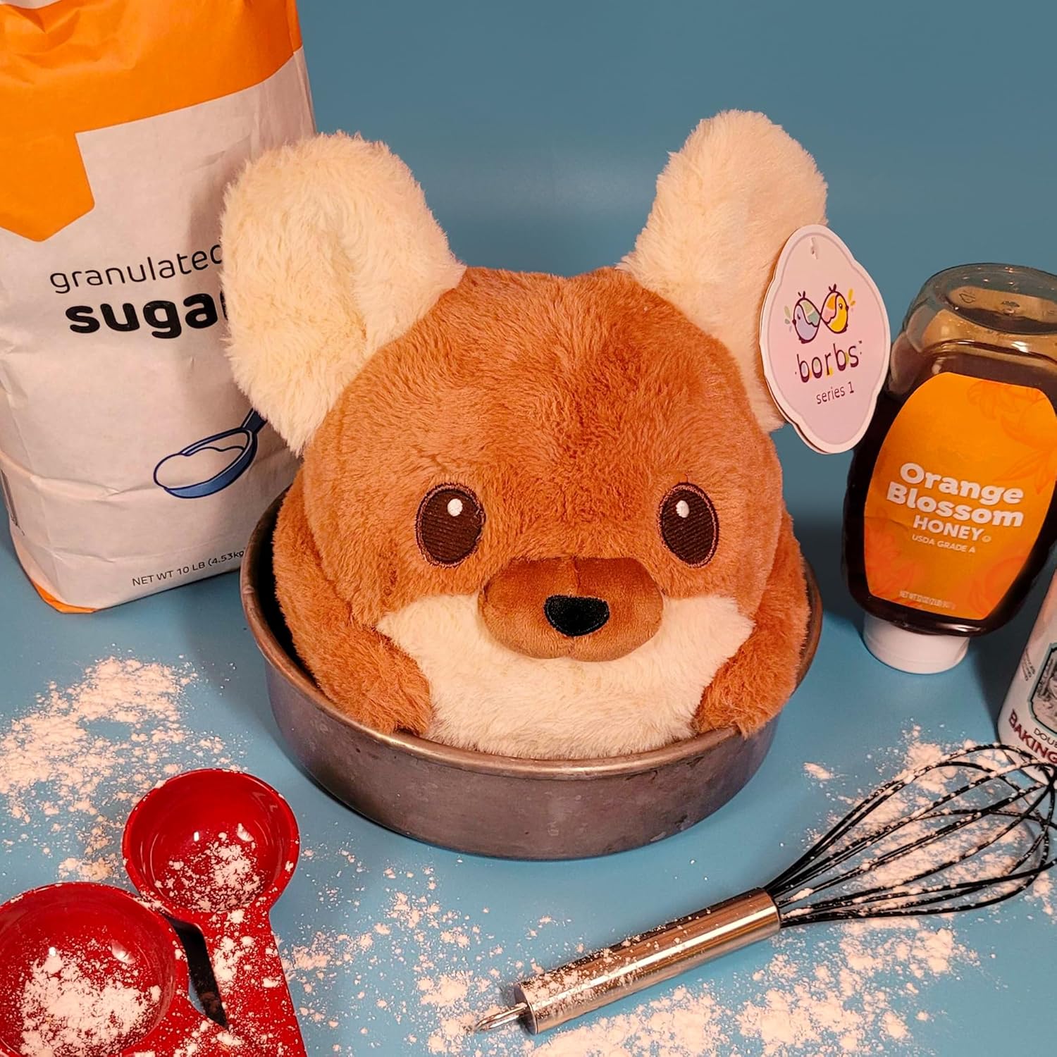 Jumbo Breb Chinchilla: Luxuriously Soft, Sensory-Friendly Stuffed Animal. Desk Plushie.