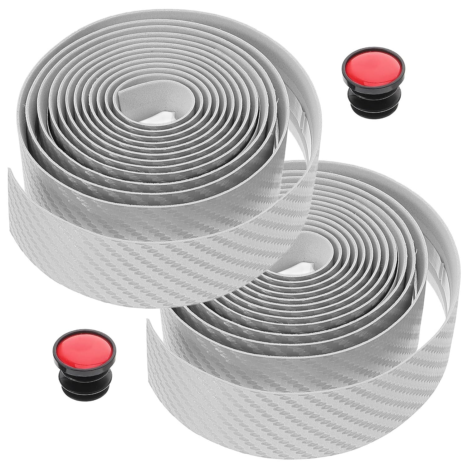 Silver Eva Bicycle Handlebar Tape for Bike Handlebar Wrap with Superior Grip and Easy Installation Anti-Slip for Cycling