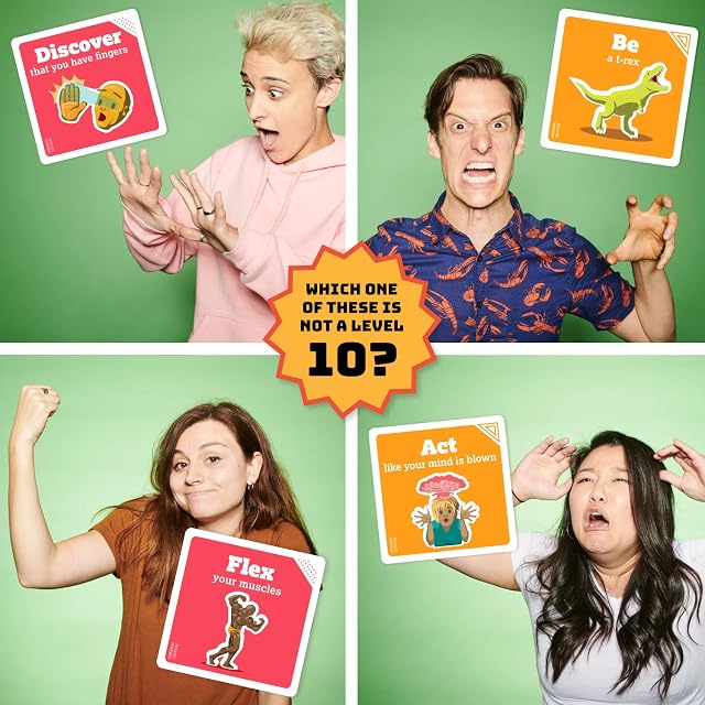 Foto 6 de 6 de Exploding Kittens On a Scale of One to Trex by Exploding Kittens - Card Games for Adults Teens & Kids
