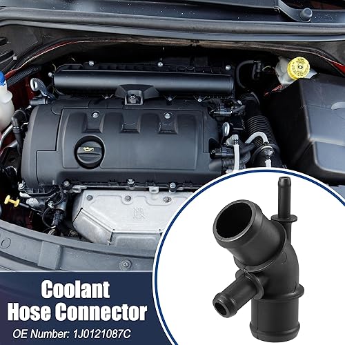 Miniatura 2 de ACROPIX Conector de manguera de refrigerante para Audi TT 1.8L AT Quattro Base Convertible - Paquete de 1 Negro