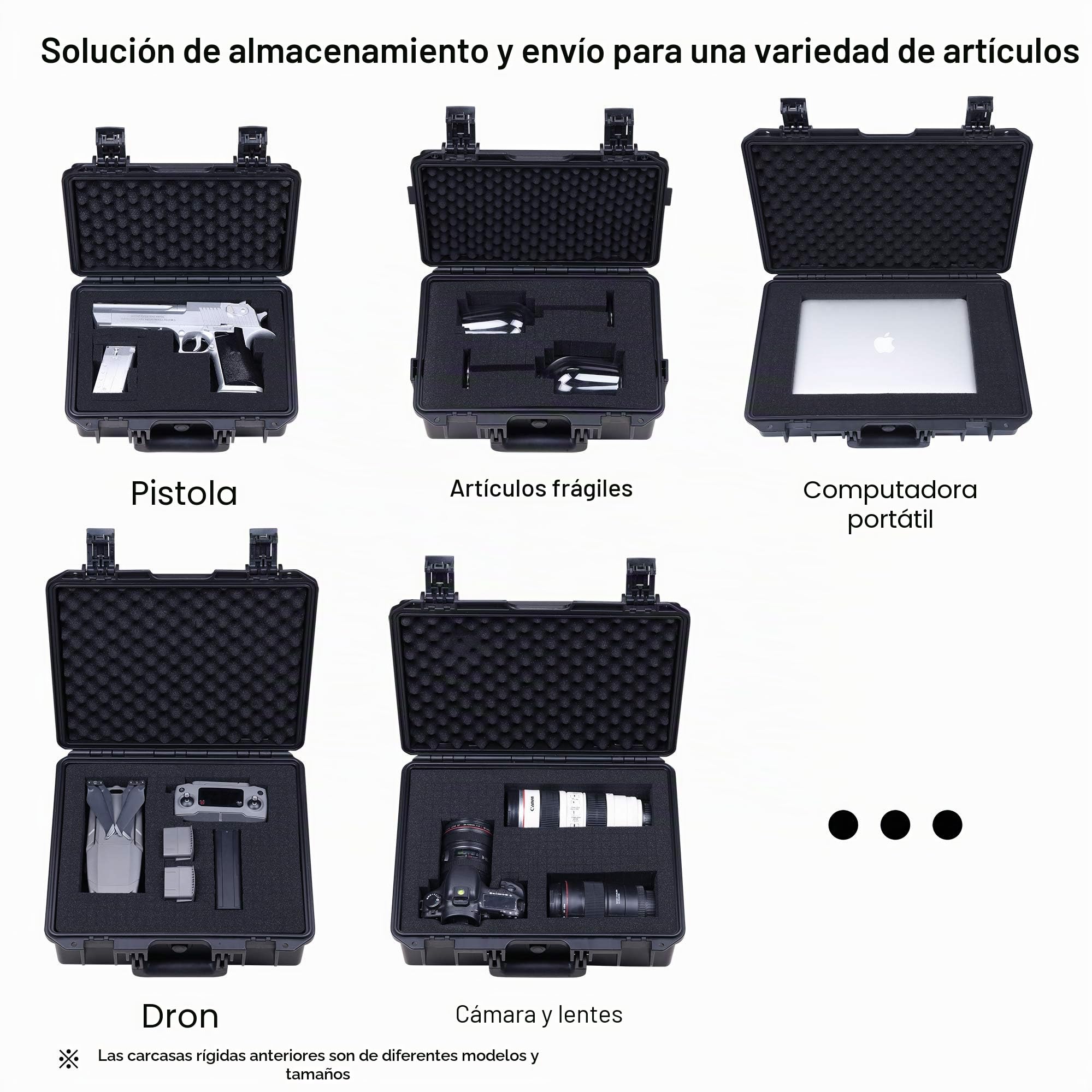 Lykus HC-3320 Maletín/Estuche/Case Impermeable con Espuma, Tamaño Interior 33x21x17,5cm, Adecuada para cámara réflex, Lentes, Drone, videocámara y Otros