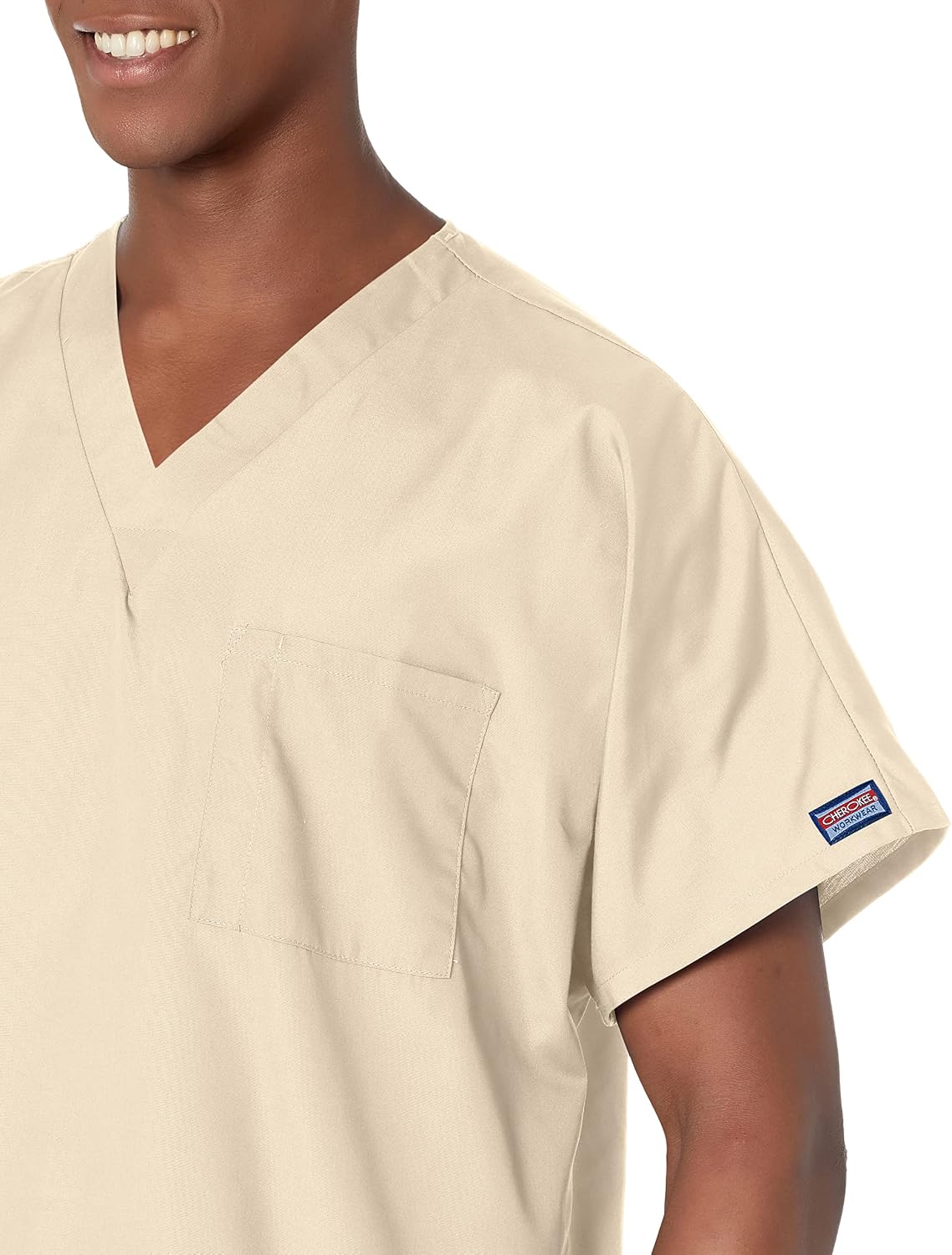 Cherokee WW Originals Unisex Scrubs for Women & Men V-Neck Scrub Top image 3