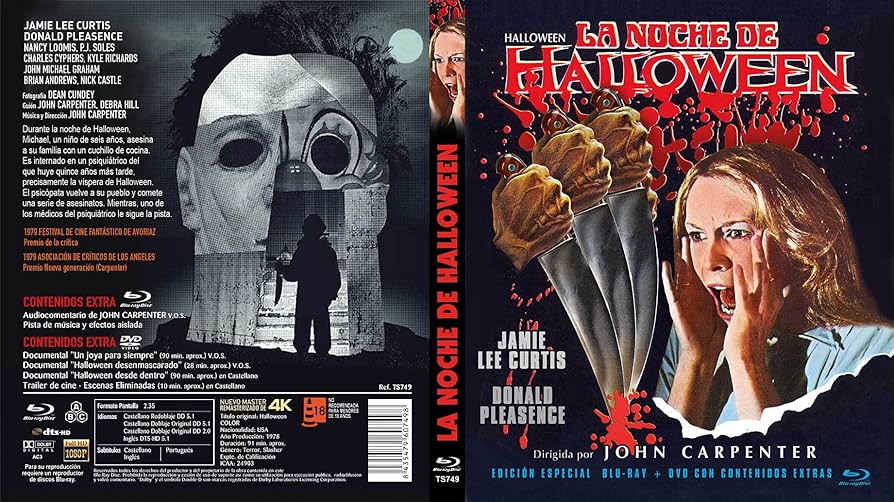 La Noche de Halloween 1978 Blu-ray + DVD de Extras Nuevo Master