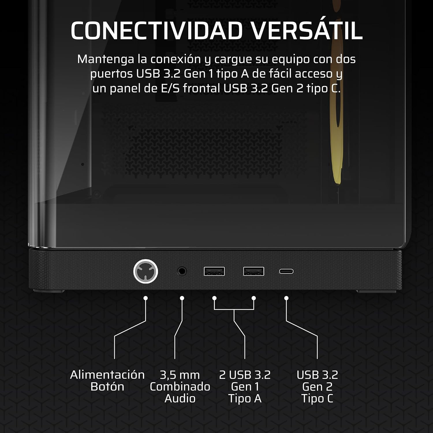CORSAIR Frame 4500X LX-R RGB Link Caja de PC Semitorre con Cristal Panorámico – Sistema de Montaje de InfiniRail, Capacidad para Dos radiadores de 360 mm, Incluye 3 Ventiladores LX120R – Negro 10