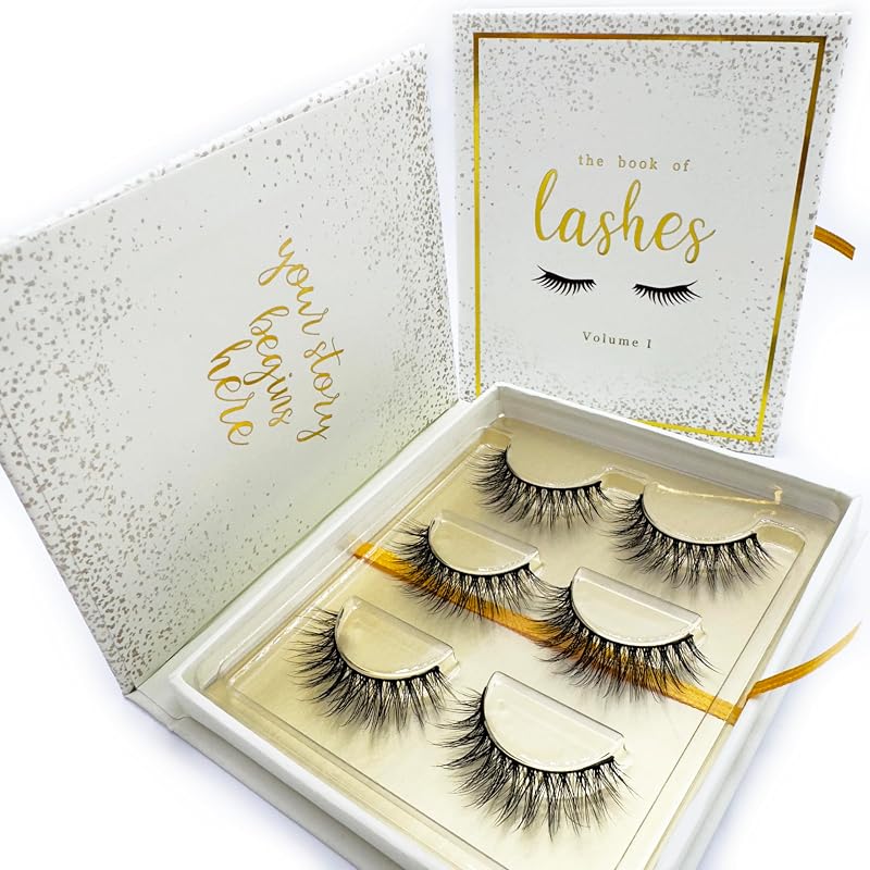 The Book of Lashes Volume 1 Cílios Postiços Reutilizáveis, 3 Pares