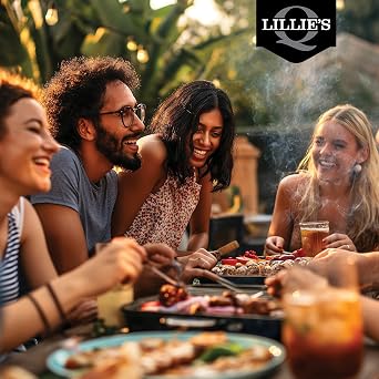 Lillie's Q - Smoky Barbeque Sauce, Gourmet BBQ Sauce, Sweet Brown Sugar BBQ Sauce, Mild Smoky Flavor, Premium Ingredients, Made with Gluten-Free Ingredients (15.3 oz, Pack of 3)