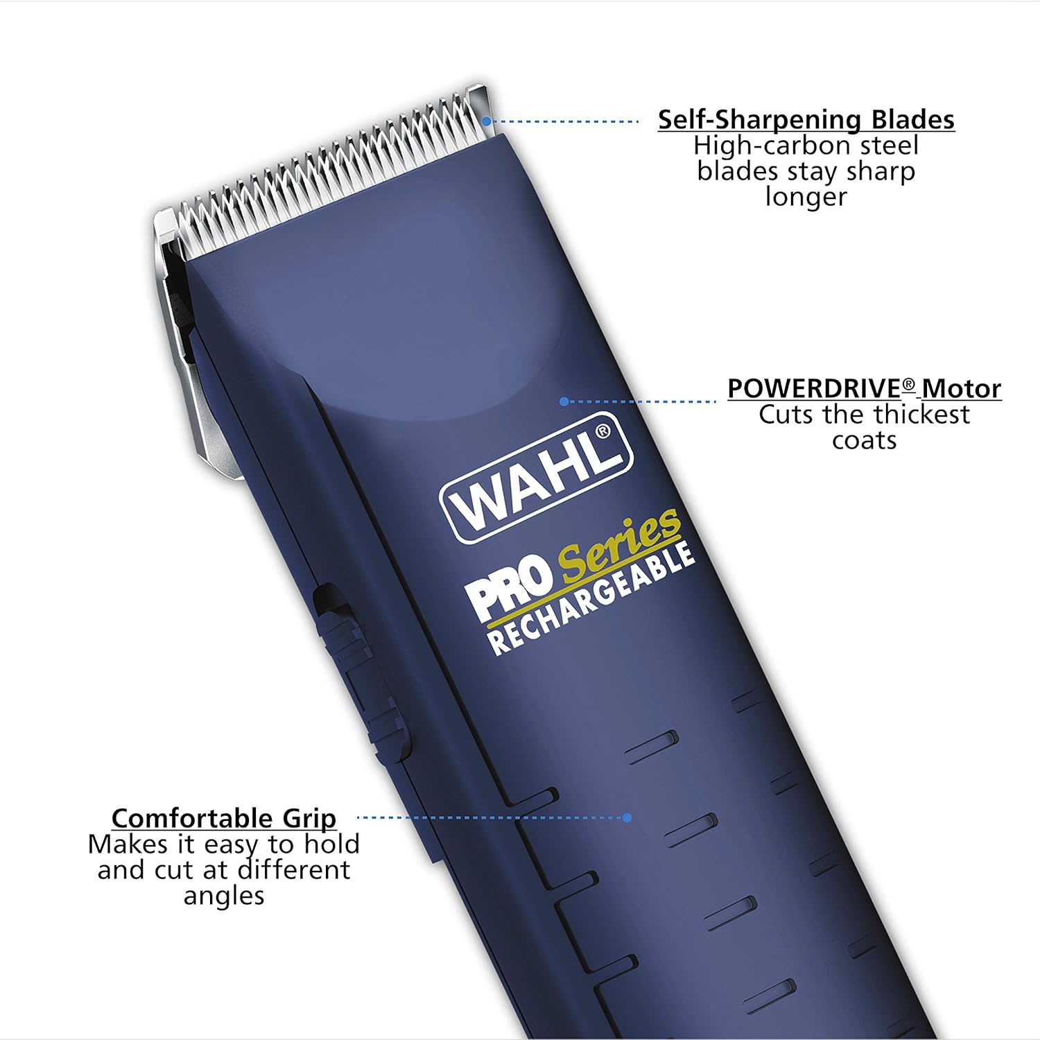 Pet Grooming Clippers : Wahl Pro-series Complete Pet Clipper Kit with Corded or Cordless Operation - Blue(13 Piece Set)