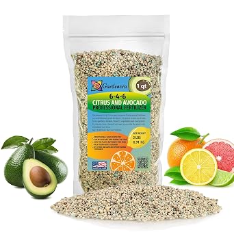 BESTSELLER 6-4-6 Avocado Citrus Tree Plant Food for Outdoor/Indoor Gardening | Quick-Release Nitrogen Fertilizer | Orange, Lime, Avocado and Lemon Tree Fertilizer 1 Quart