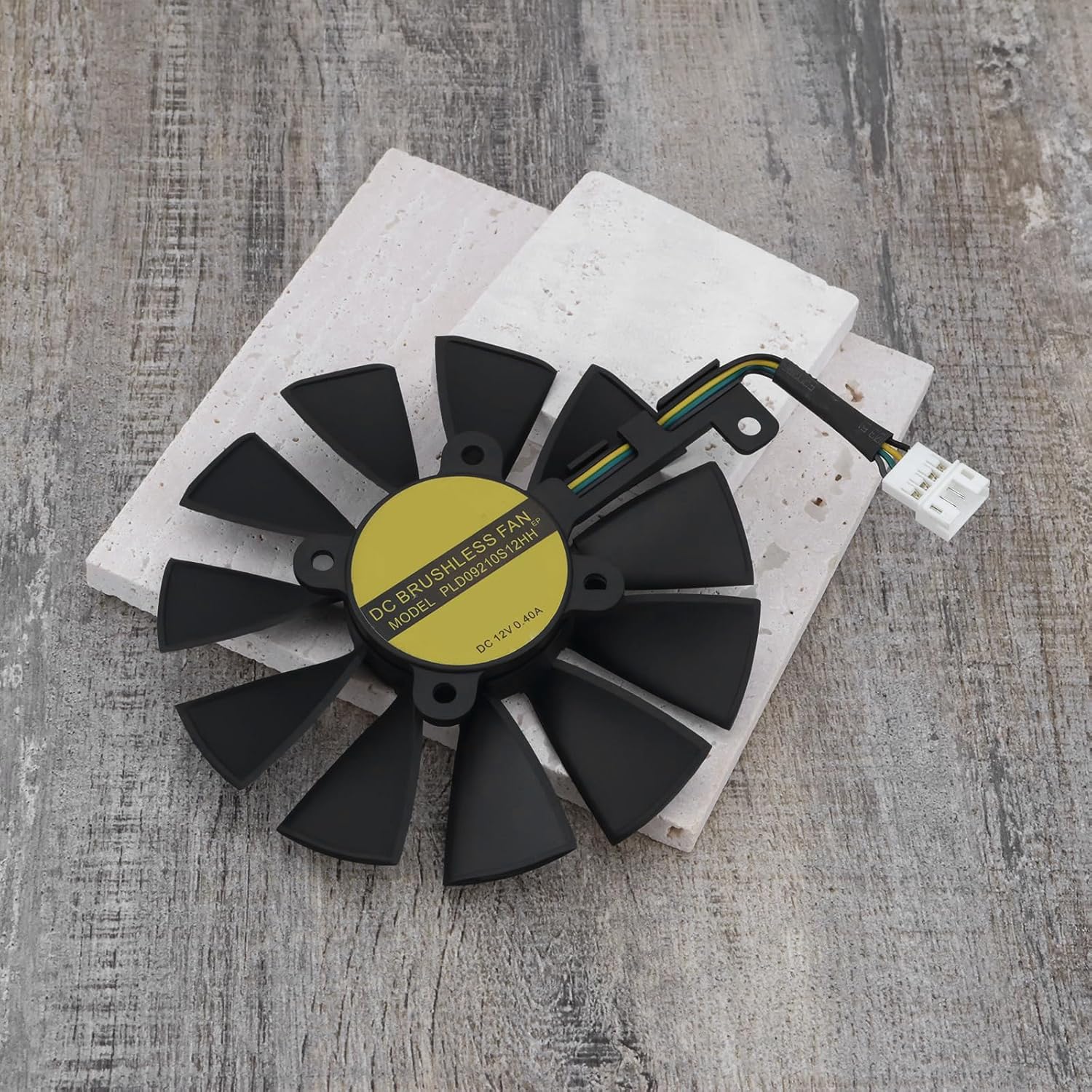 Graphics Cards Cooling Fan PLD09210S12HH Video Card Cooling Fan Compatible with ASUS Strix R9 390X 390 RX480 GTX 980Ti 1060 1070 1080 Graphic Card 12V/0.4A