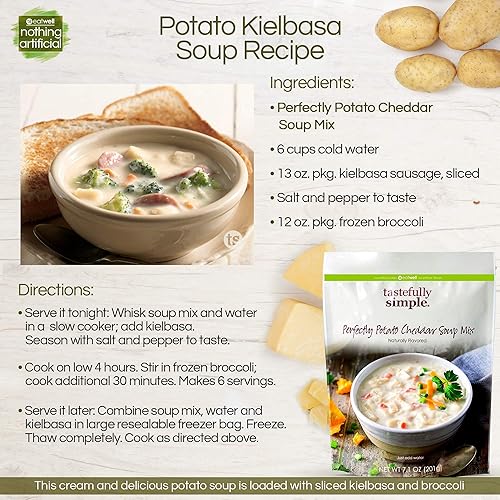 Miniatura 4 de Tastefully Simple Sopa de papa cheddar Perfectamente, 7.1 onzas (paquete de 2)